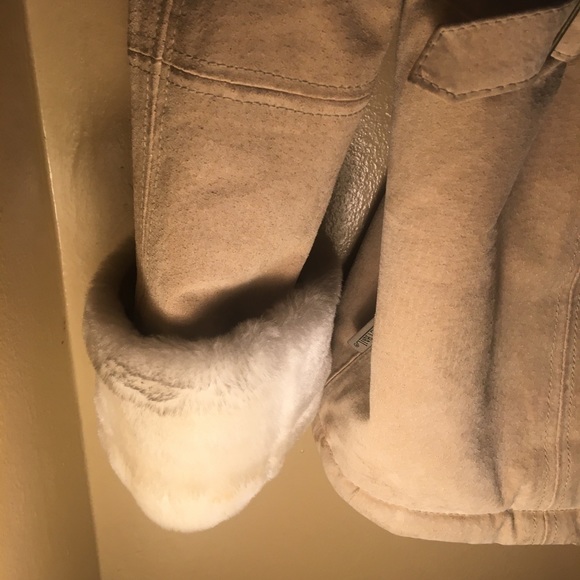 Tan genuine leather Pacific Trail coat size Large - Picture 5 of 6